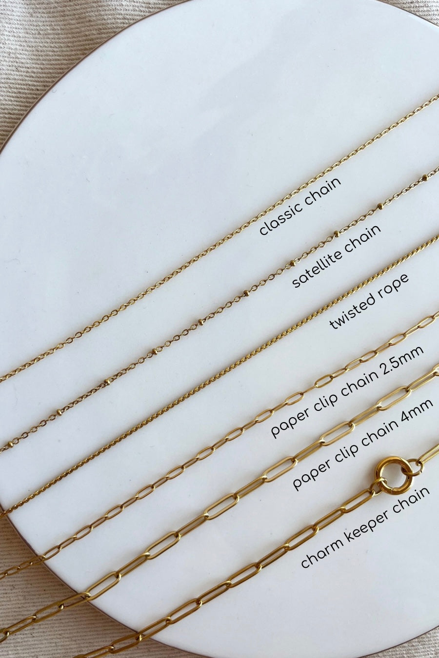 PAPERCLIP CHAINS 4MM