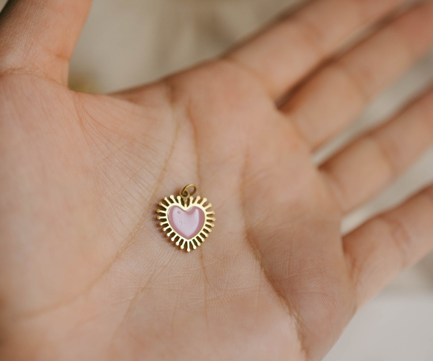 THE PINK SUN RAY HEART