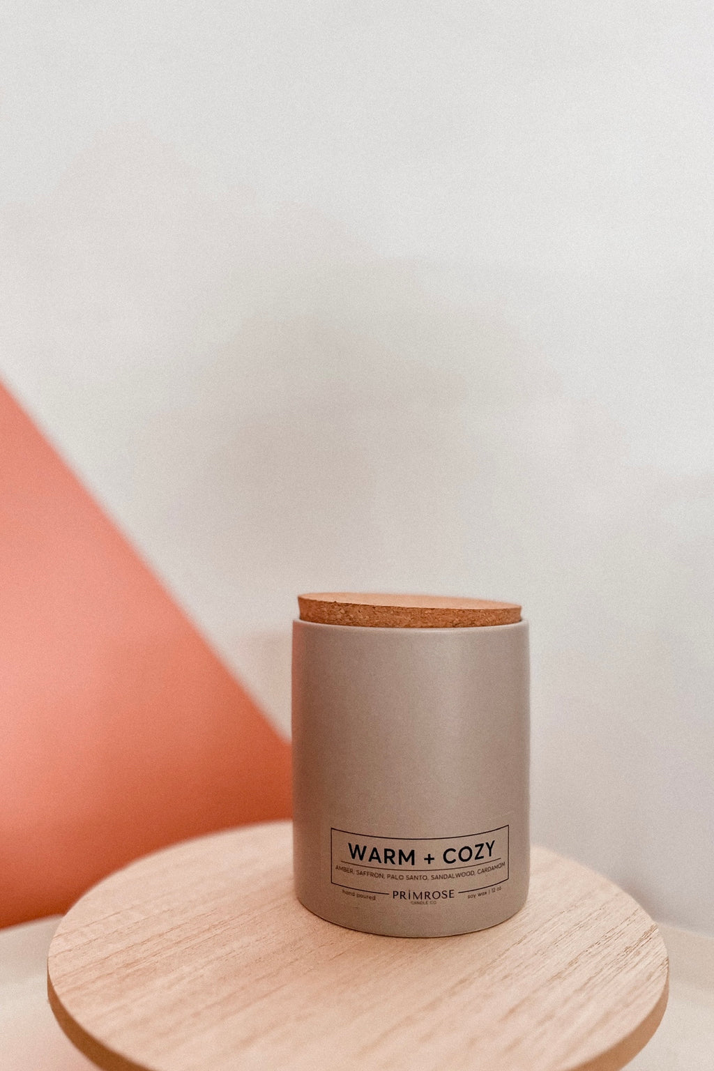 WARM + COZY CERAMIC CANDLE