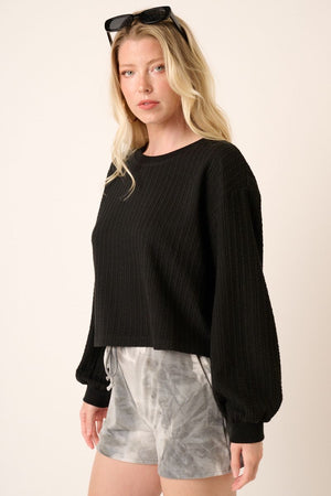 JUST WATCH SWEATER BLACK