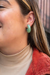 CHLOE HOOP EARRINGS SAGE