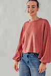 A PERFECT FALL DAY TOP RUST