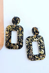MARGOT EARRINGS BLACK GOLD FLAKE
