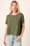 ALL I WANNA DO BAMBOO TOP OLIVE NEW
