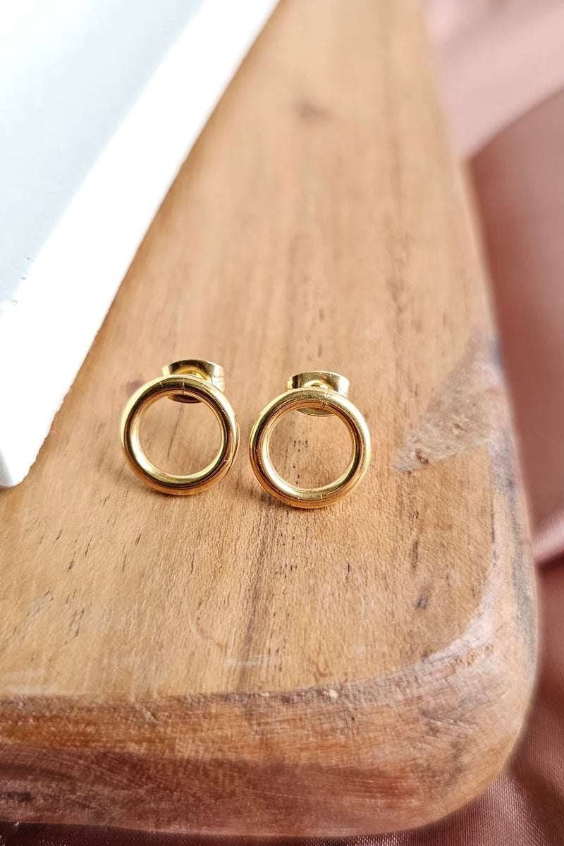 LUXE GOLD ORIANA STUDS SMALL