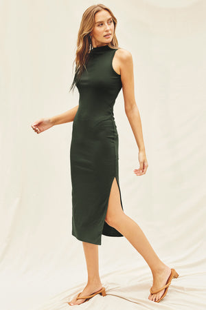 GET MY REST MIDI DRESS