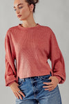 A PERFECT FALL DAY TOP RUST