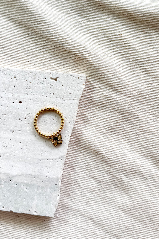 THE BUTTERFLY CHARM RING