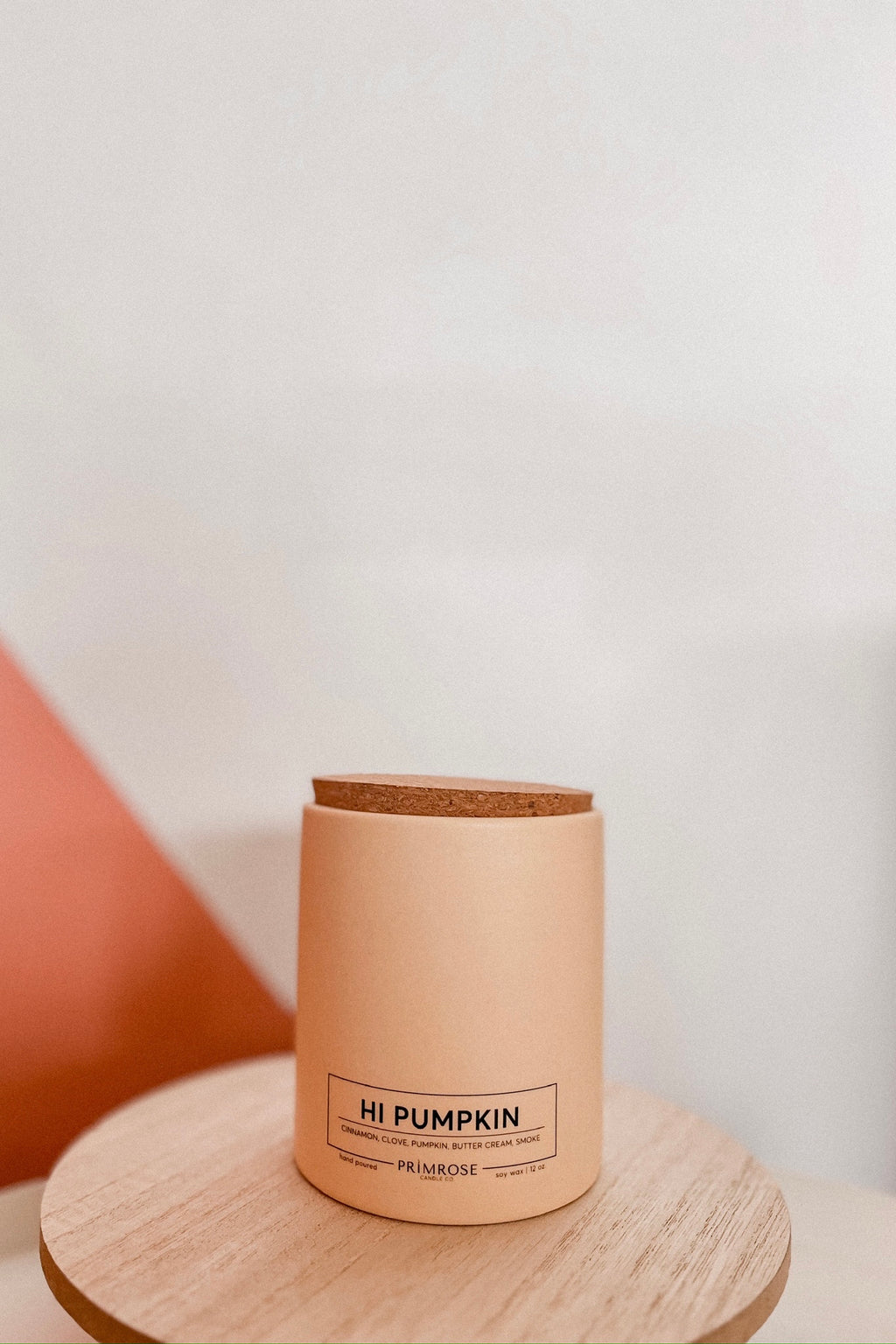 HI PUMPKIN CERAMIC CANDLE