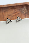 TRIANGLE STUDS BLACK DOT