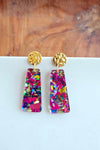 MIA MINI EARRINGS PINK SPARKLE