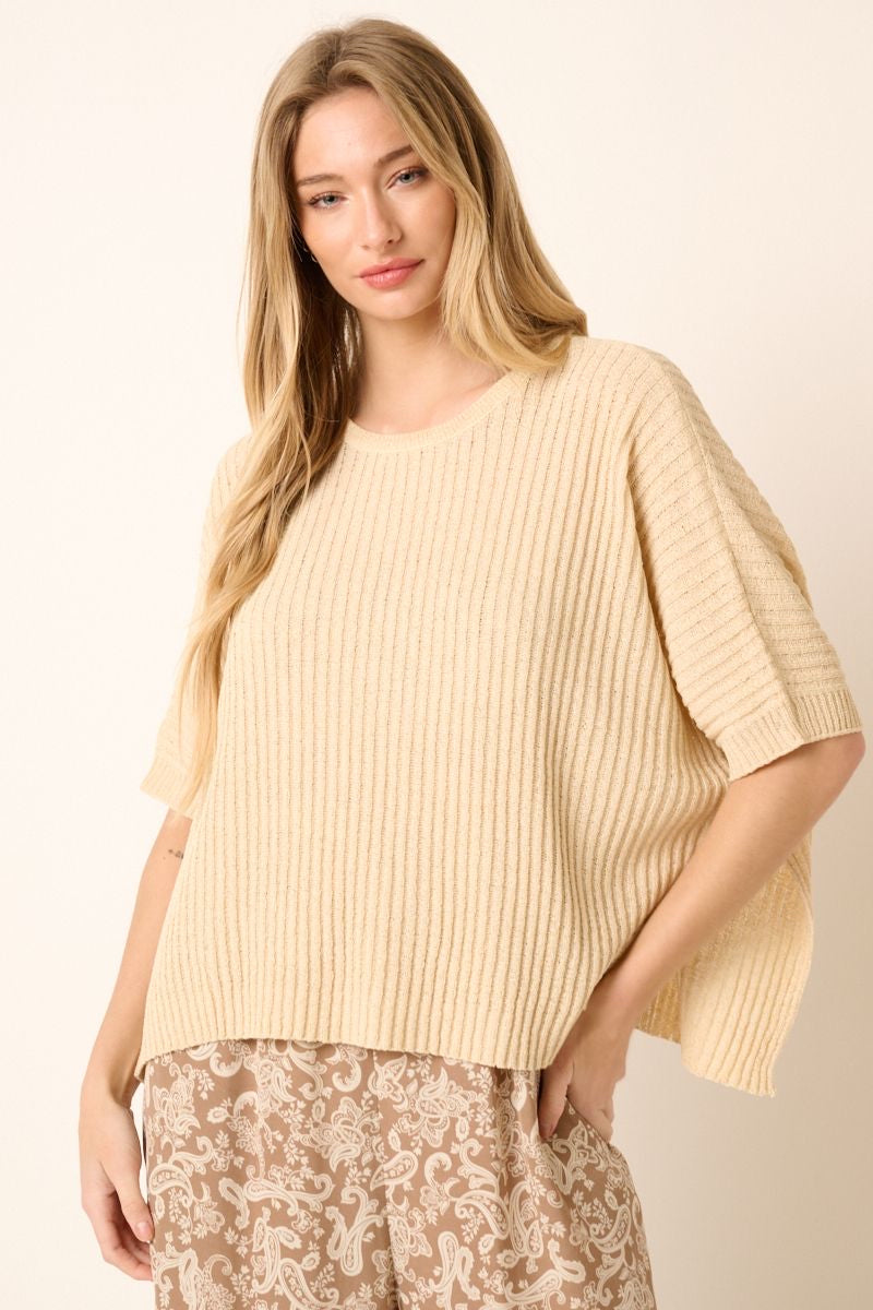 WALK WITH ME SWEATER OATMEAL