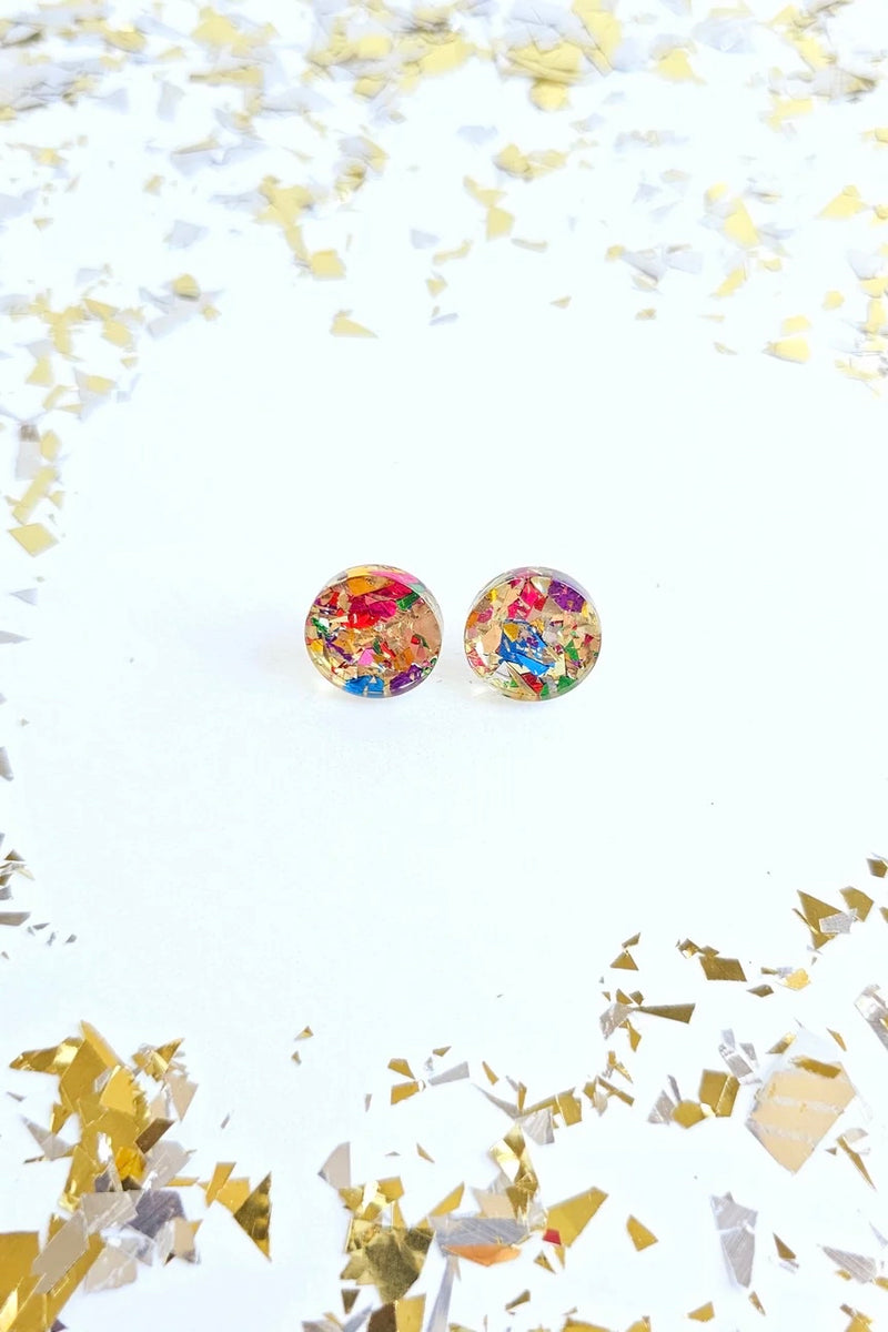SOPHIE STUDS GOLD SPARKLE