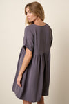 ABOUT THESE THINGS DRESS LILAC GRAY
