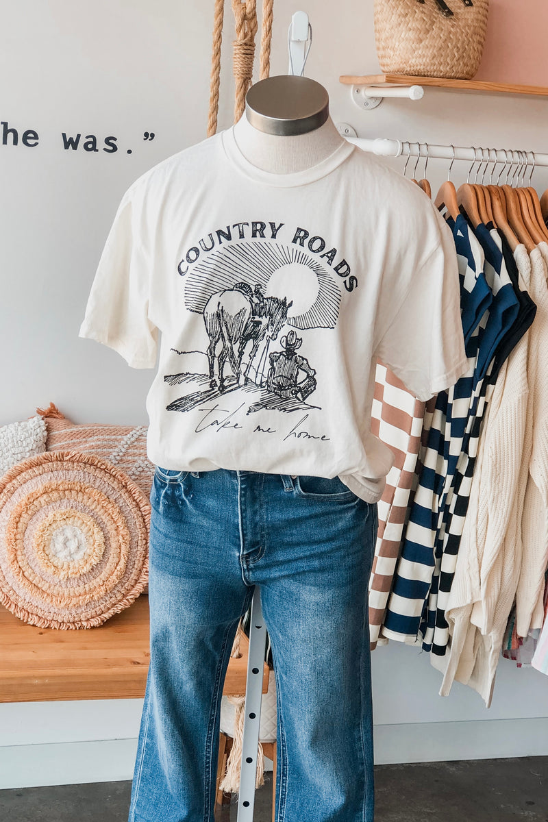 COUNTRY ROADS TAKE ME HOME GRAPHIC TEE