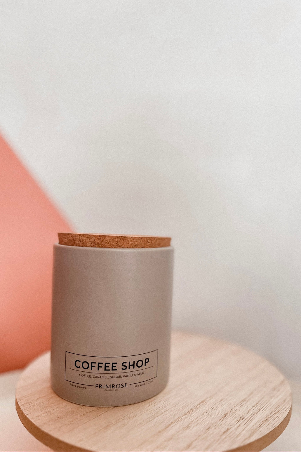 COFFEE SHOP CERAMIC CANDLE