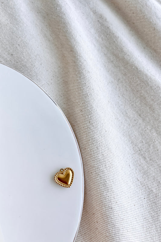 THE BEADED TRIM HEART 15mm