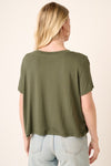 ALL I WANNA DO BAMBOO TOP OLIVE NEW