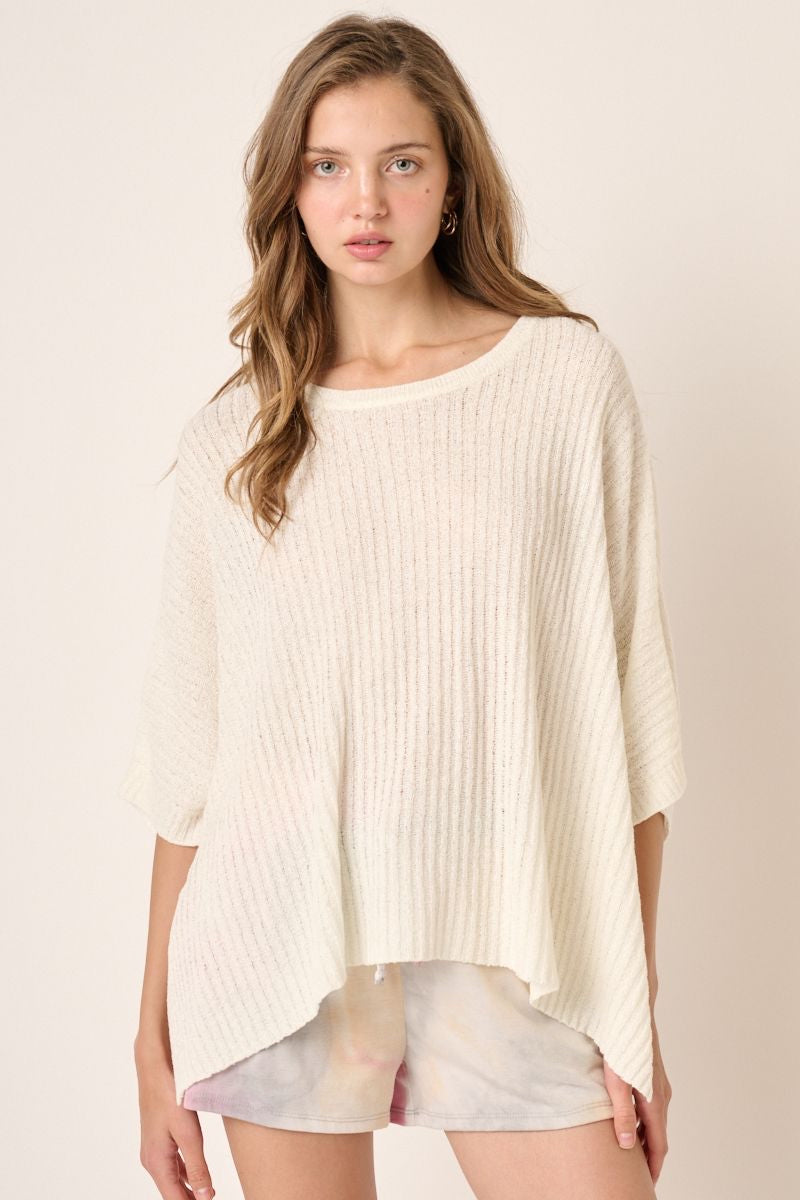 WALK WITH ME SWEATER DUSTY IVORY