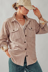 LOOKIN GOOD WHILE WORKIN HARD CORDUROY SHACKET