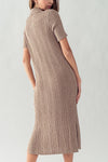 BUTTONS ARE SO FUN MIDI DRESS
