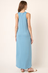 DON'T BE LONG MAXI DRESS CHAMBRAY