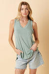 SOFT GLIMPSES BAMBOO TANK DK SAGE