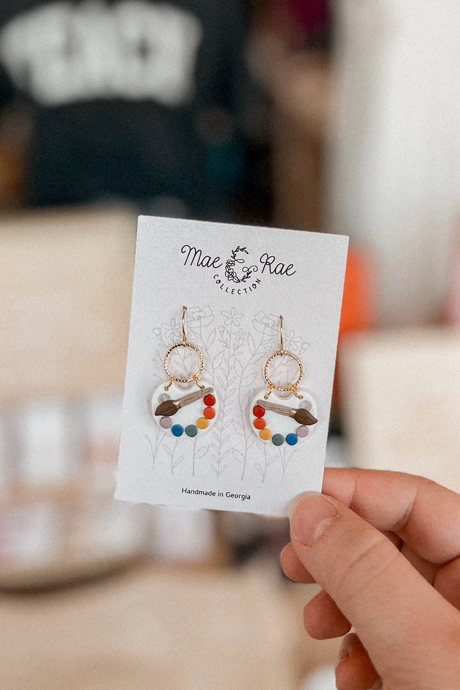 PAINT PALLET EARRINGS