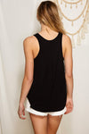 FIND ME BAMBOO TANK BLACK