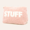 BLUSH TEDDY POUCH STUFF