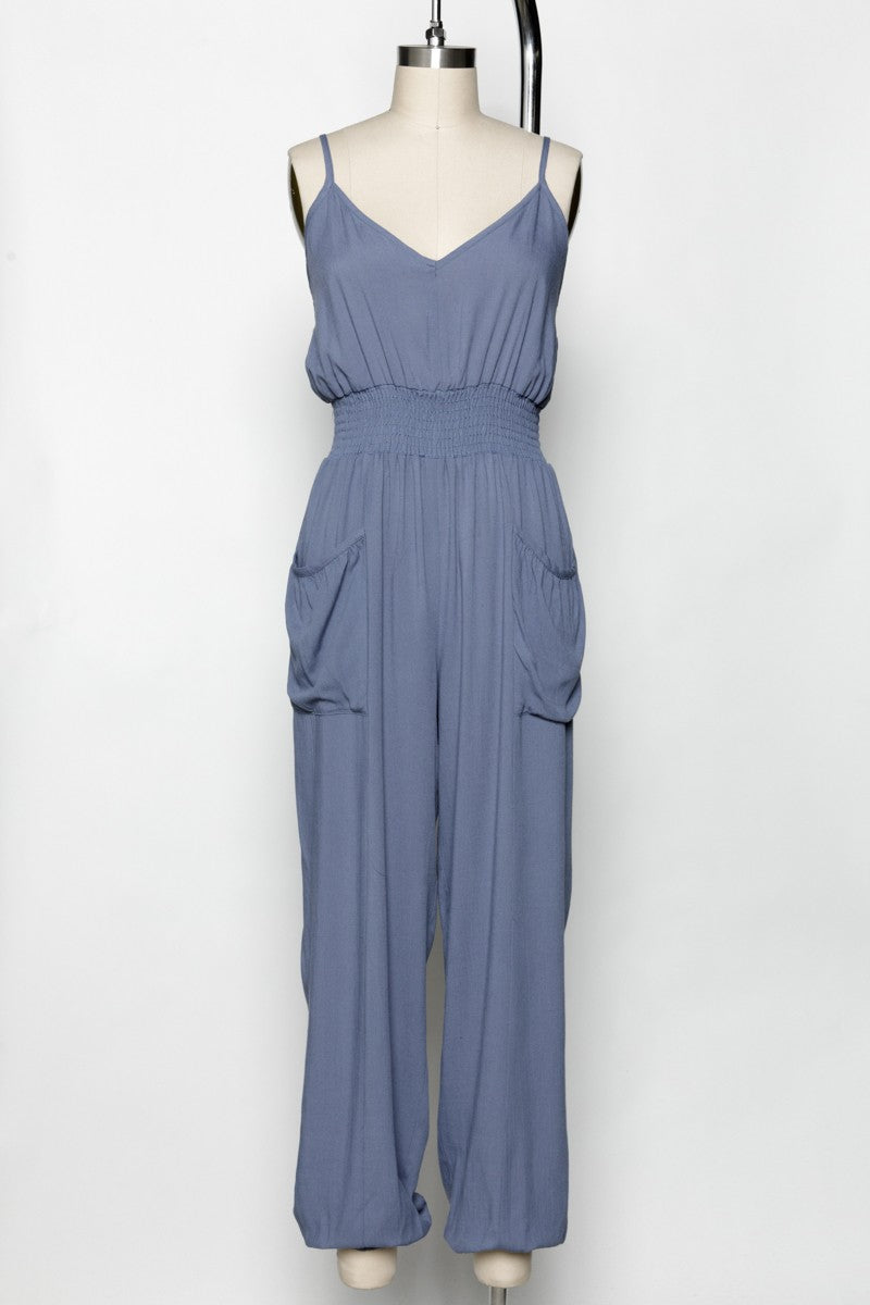 OWED TO MY HEART JUMPSUIT BLUE SHADOW