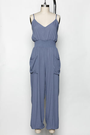 OWED TO MY HEART JUMPSUIT BLUE SHADOW