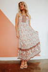 WILDFLOWER BOHO MAXI DRESS SUNSET