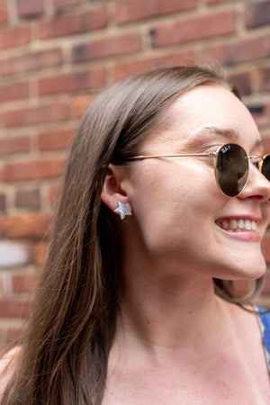 LIBERTY STAR STUDS SILVER