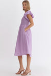 KNOWING WHAT TO SAY MIDI DRESS LILAC