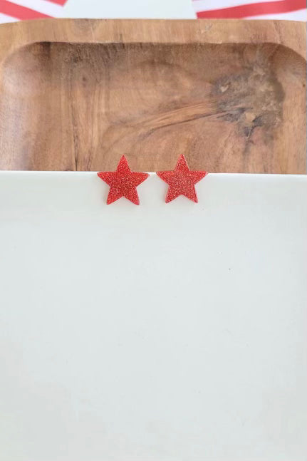 LIBERTY STAR STUDS RED
