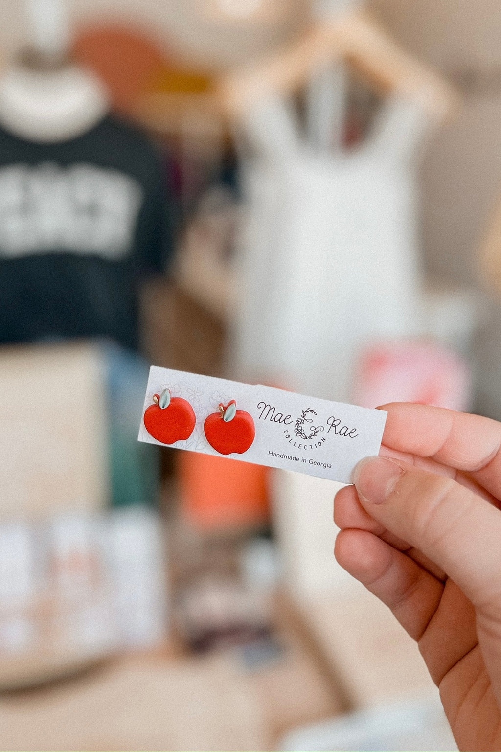 RED APPLE EARRINGS