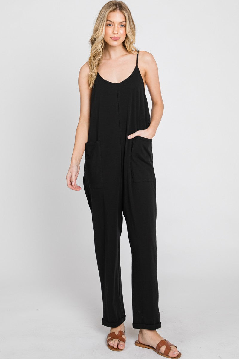 LEAVING EARLY JUMPSUIT BLACK