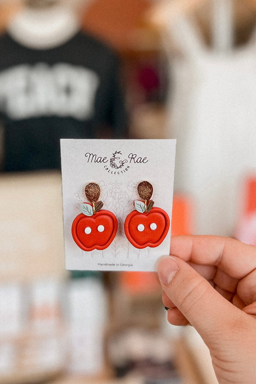 BIG APPLE EARRINGS