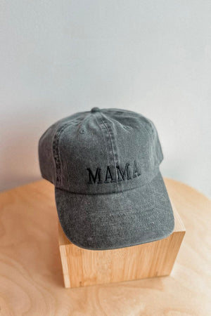 MAMA EMBROIDERED CAP BLACK
