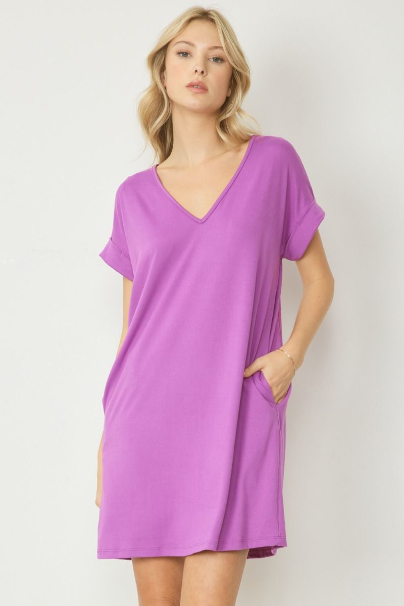 WEEKDAY GETAWAY DRESS PURPLE