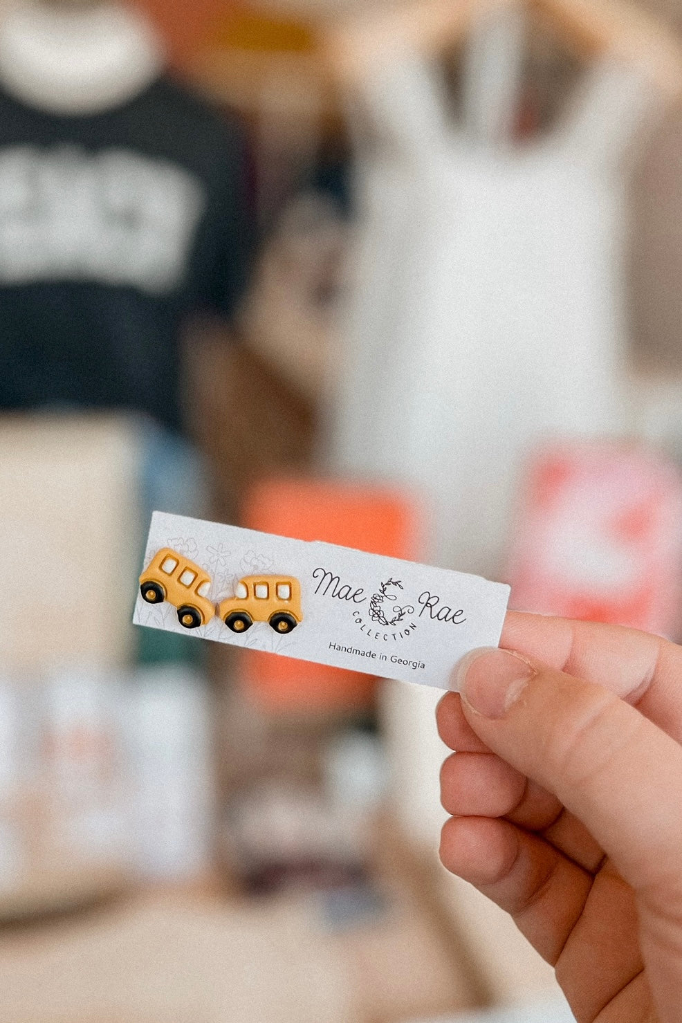 SCHOOL BUS EARRINGS