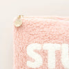 BLUSH TEDDY POUCH STUFF