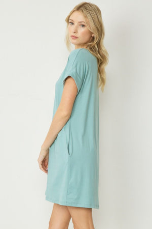 WEEKDAY GETAWAY DRESS SAGE