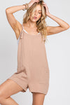 WHERE THE SUN GOES ROMPER TAUPE