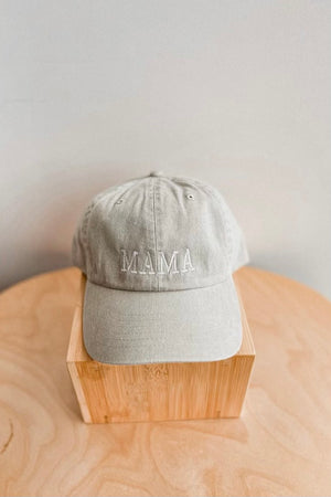 MAMA EMBROIDERED CAP SAND