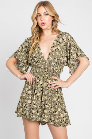 A WILD OLIVE ROMPER