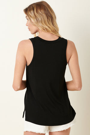 SOFT GLIMPSES BAMBOO TANK BLACK