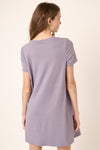 IT'S TRUE T-SHIRT DRESS LAVENDER