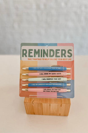 REMINDERS PEN SET